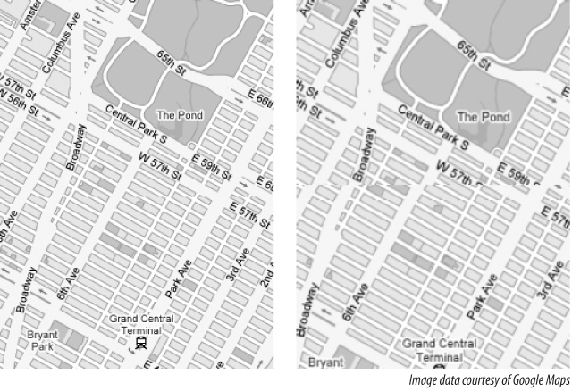 When clients choose URIs for map tiles: before and after